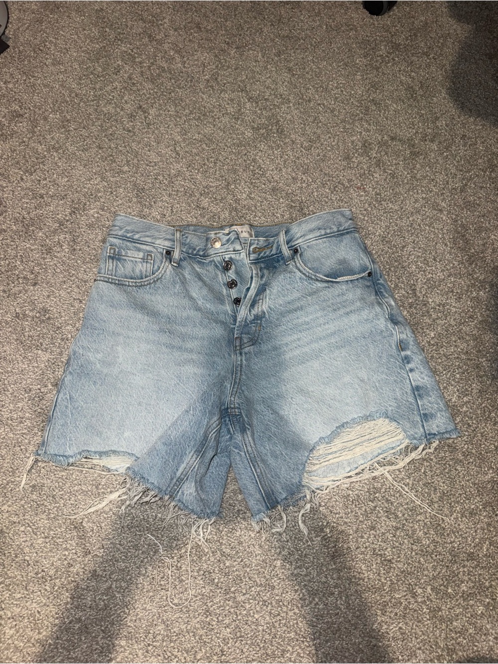 Pacsun high rise relaxed denim shorts light wash size 26